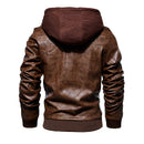 Campera de Cuero Impermeable para Hombre