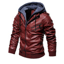Campera de Cuero Impermeable para Hombre