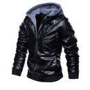 Campera de Cuero Impermeable para Hombre