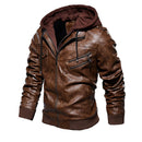 Campera de Cuero Impermeable para Hombre