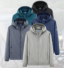 Campera Rompeviento Impermeable con Capucha para Hombre
