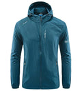 Campera Rompeviento Impermeable con Capucha para Hombre