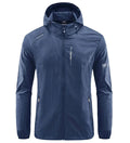 Campera Rompeviento Impermeable con Capucha para Hombre