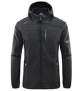 Campera Rompeviento Impermeable con Capucha para Hombre