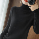 Sweater de Cashmere con Cuello Alto para Mujer