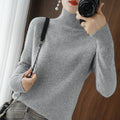 Sweater de Cashmere con Cuello Alto para Mujer