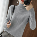 Sweater de Cashmere con Cuello Alto para Mujer