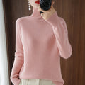 Sweater de Cashmere con Cuello Alto para Mujer
